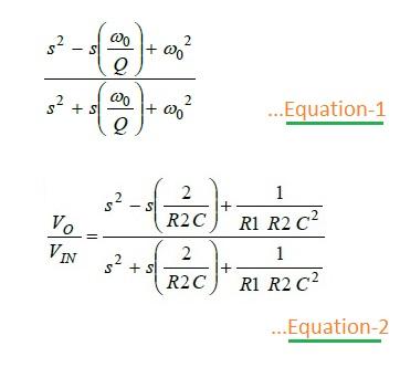Second Order APF Design Equations