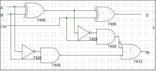 full substractor schematic