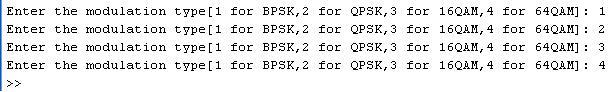 BPSK, QPSK, 16QAM, 64QAM Modulation MATLAB Code