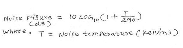 Noise Temperature to Noise Figure Converter