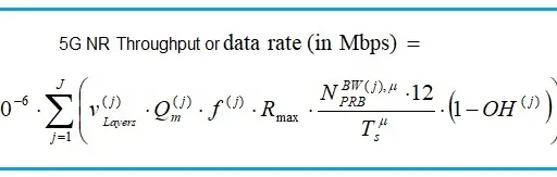5G NR Spectral Efficiency Calculator