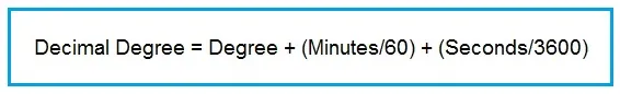 Degrees Minutes Seconds to Decimal Degrees Converter