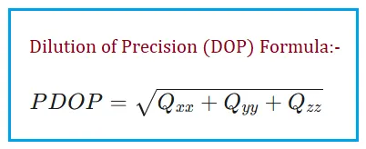 PDOP Calculator & Dilution of Precision Formula