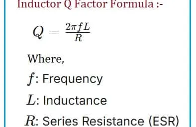 Inductor Q Factor Calculator | Quality Factor Tool
